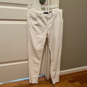 White Cropped Jeggings